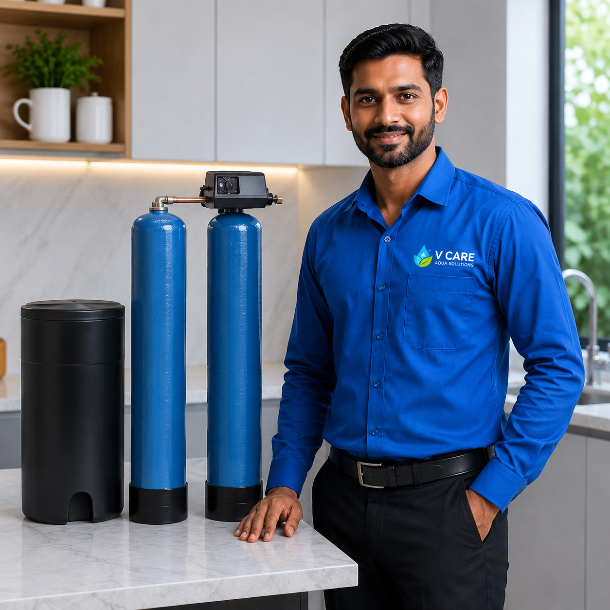 Semi-Automatic Water Softener Tank